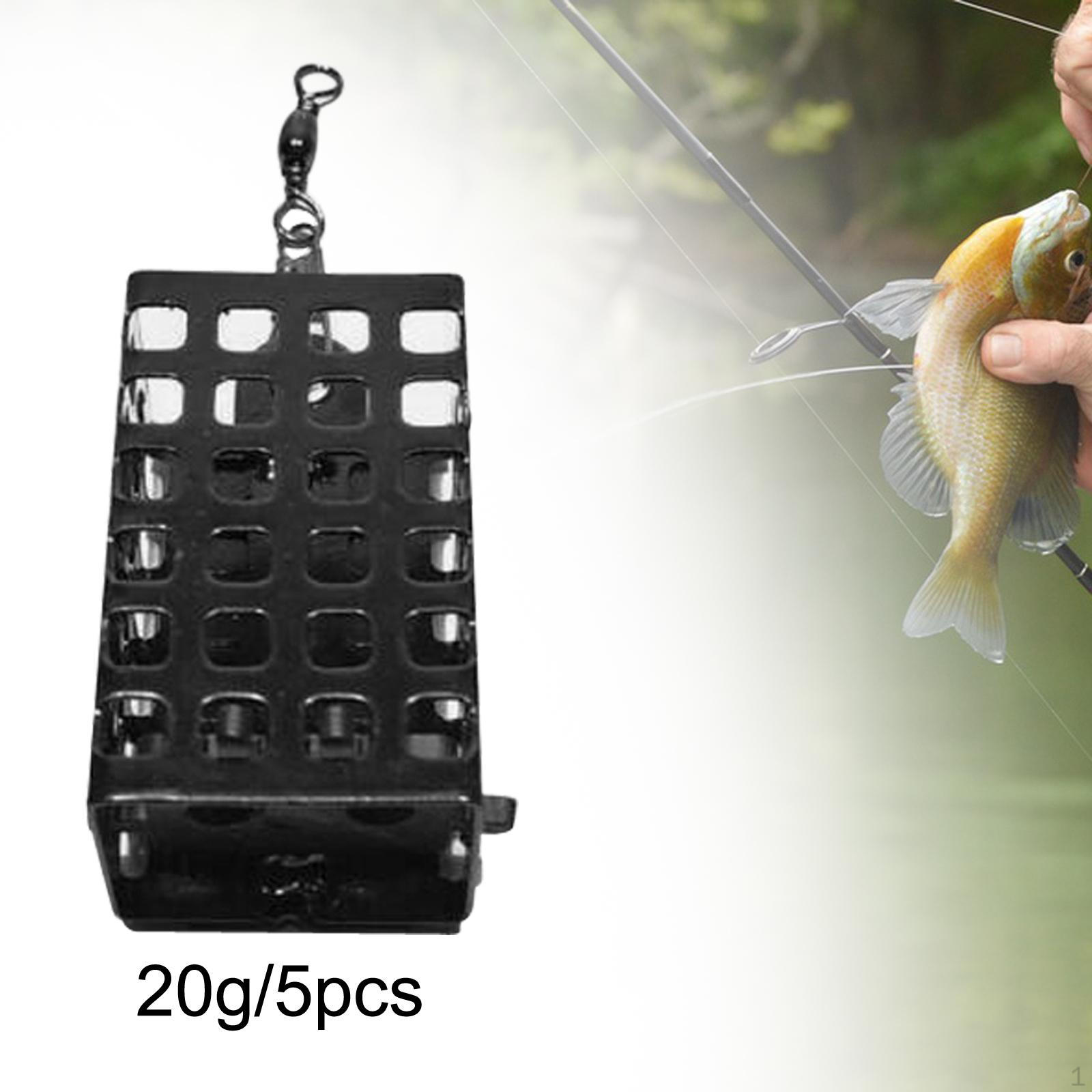 

5 шт. кубовидная рыболовная приманка, ловушка, аксессуары для клетки, прочная приманка с грузом 20g