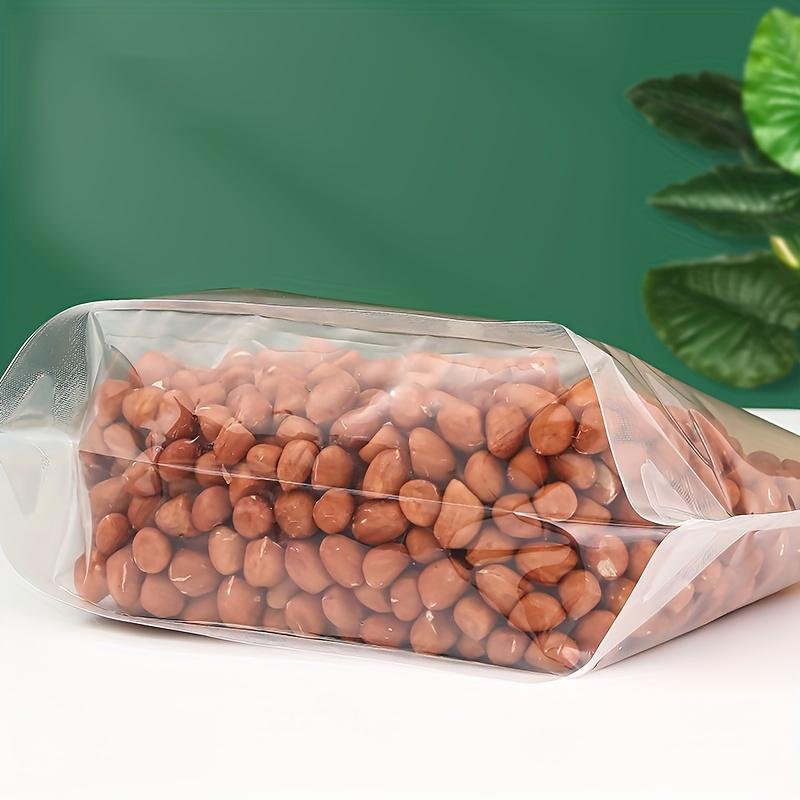 Reusable Food Storage Bags with Nozzle - Leak-proof, Moisture-proof and Fresh-keeping Seals, Suitable for Cereals, Nuts, Snacks, Etc.
