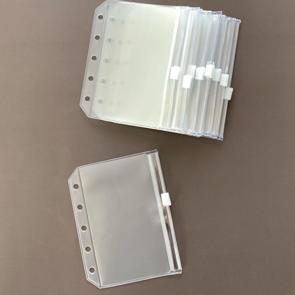 10pcs 5 Holes Refill Spiral Page Binder Indexing Cards Matte Budget Binder Envelopes Folders  DIY
