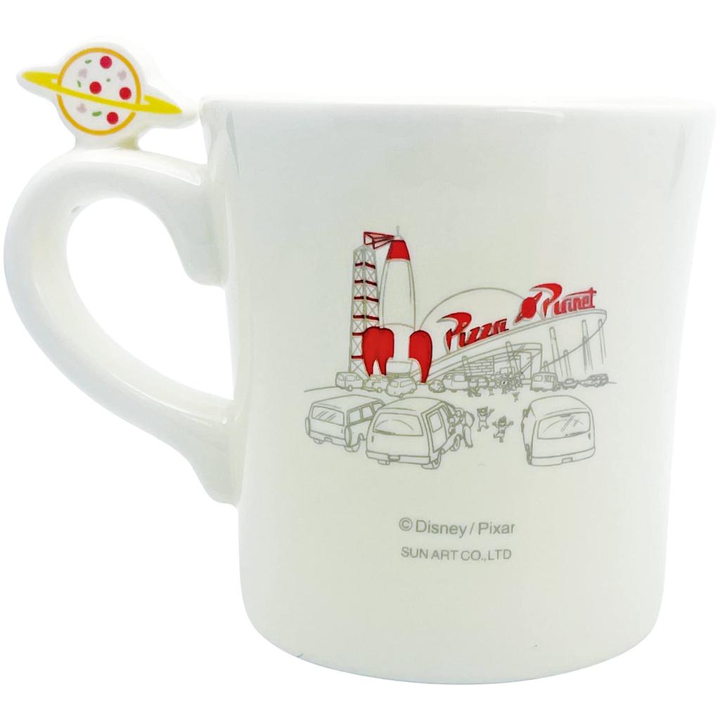 Sun Art Disney Pixar Alien Mug with Pizza SAN4062 "Toy Story" Figure, Planet, Approx. 270ml,