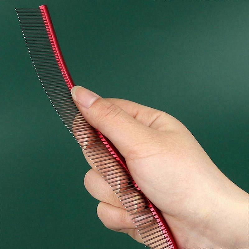 Dog Grooming Comb For Puppy Pet Deshedding Comb For Dog Kitten Small Animal Sheddingfur Removal Tool Grooming Accessory Red