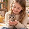 Lovely Cat Plush Keychain Fluffy Realistic Kitten Stuffed Doll  Backpack Decoration