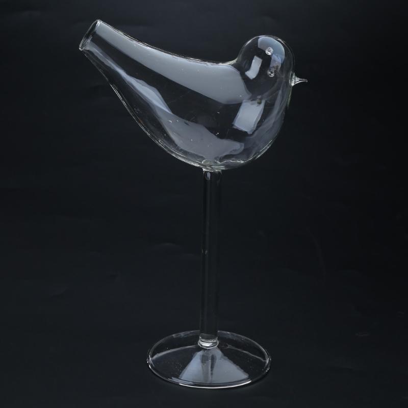 Y3NA Bird Cocktail Glass Clear Wine Glasses Individuality Glass Goblet Durable