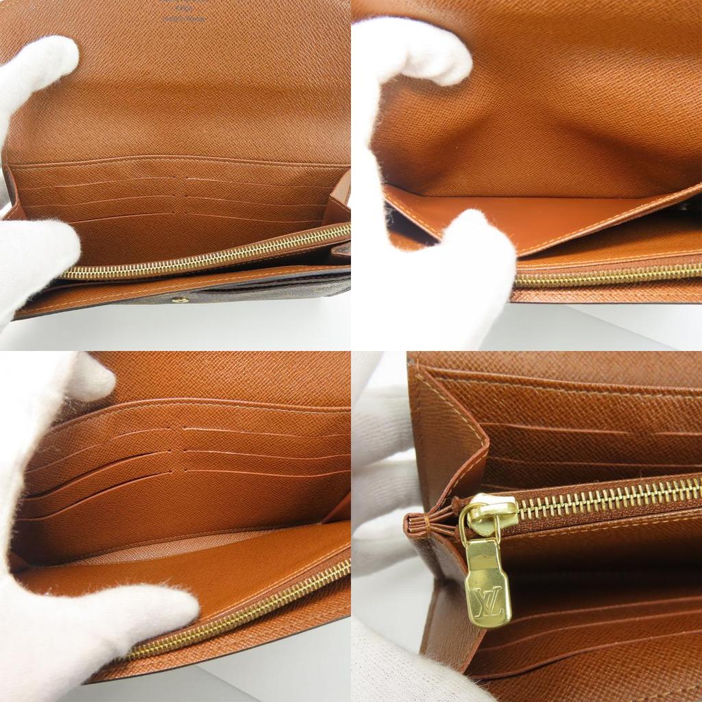 Used LOUIS VUITTON Purse Portefeuille Sara M60531 Monogram Brown Bifold Wallet