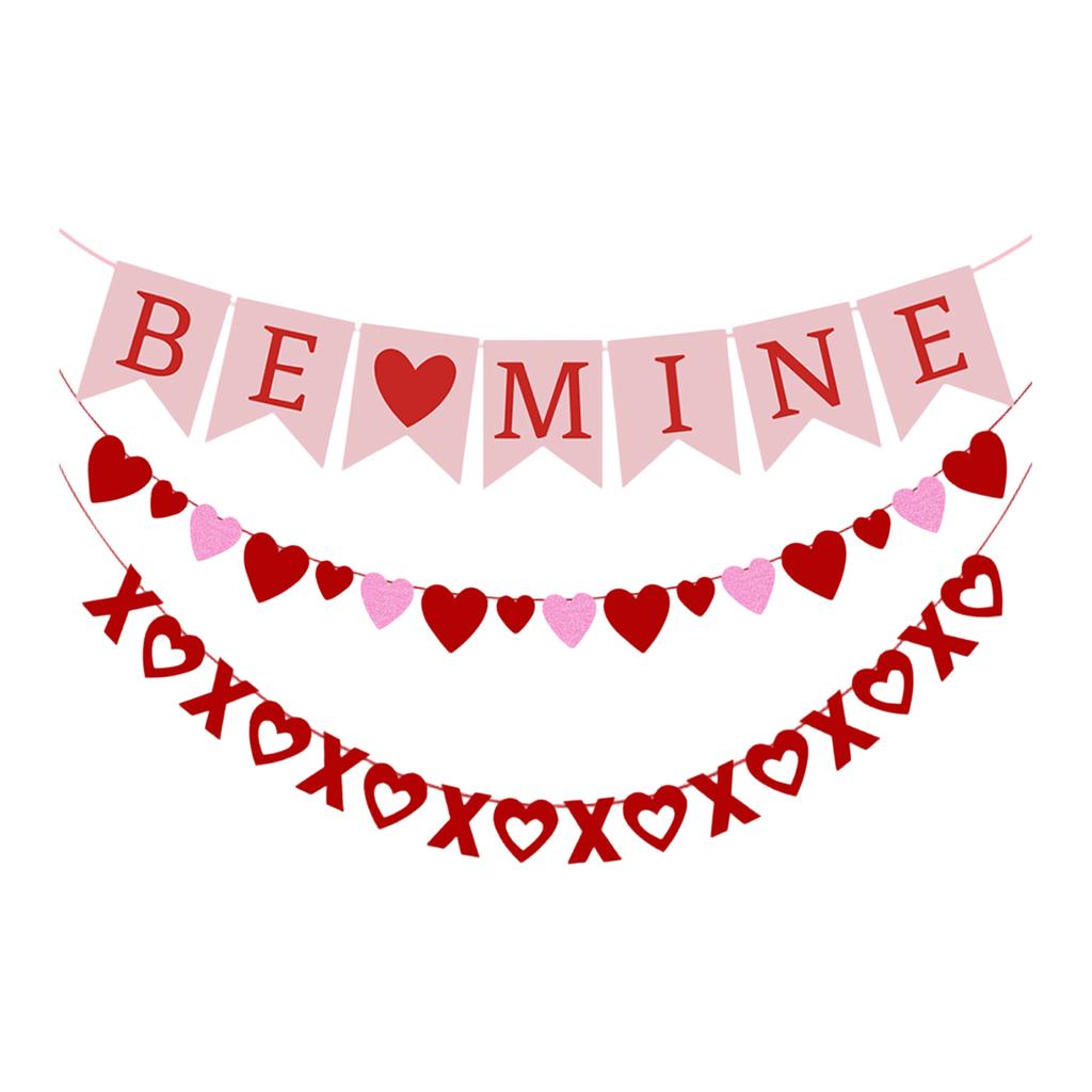 Valentine's Day Party Decorations, BE Heart,Shaped Garland Set