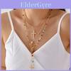 Collier Croix Dorée Avec Pendentif Pendant Pour Bijoux de Mode Femme