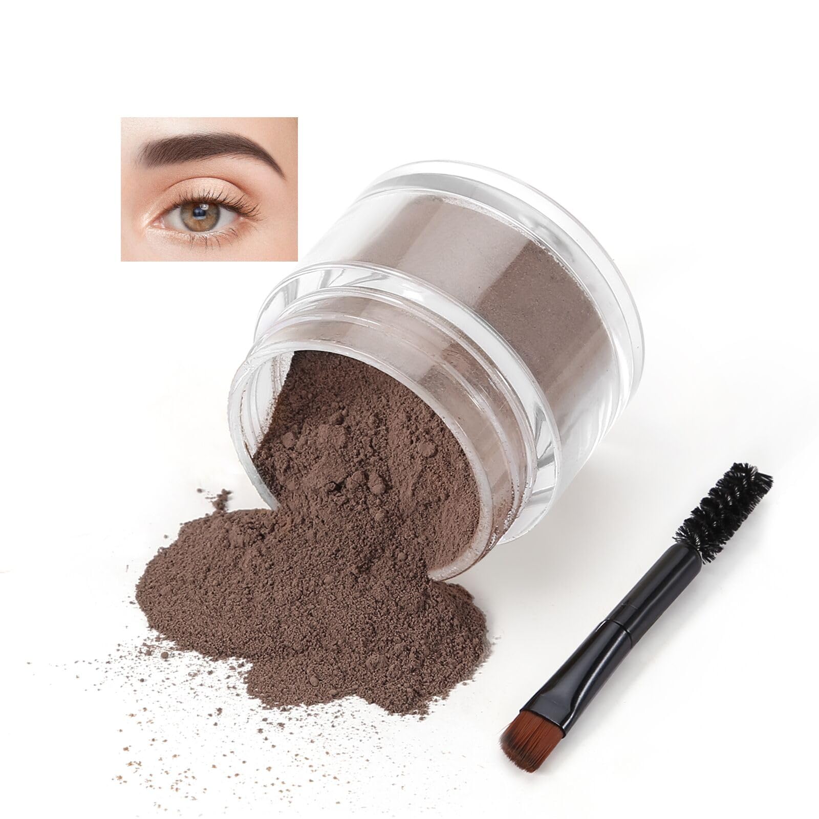 

Boobeen Eyebrow Powder Kit, Eyebrow Filler Powder with Eyebrow Brush, Eyebrow Powder Makeup Kit for Shaping, Defining, and Filling in Eyebrows