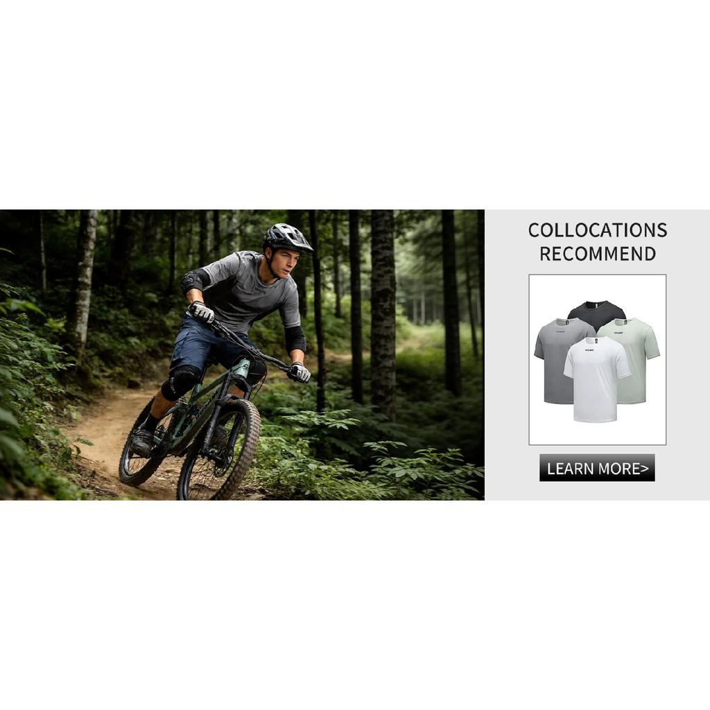 WOSAWE Summer Men Downhill Shorts with Inner Sponge Pad Casual MTB Bicycle Shorts Quick-drying MTB Bike Short Cycling Shorts