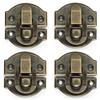 4pcs Vintage Iron Buckle Hasp Lock Buckle for Storage Boxes, Drawers, Cabinets