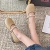 Mary Jane Shoes with Skirt Grandma Shoes Maternity Shoes Women's Spring and Autumn 2025 New Pearl Evening Breeze Gentle Single Shoes