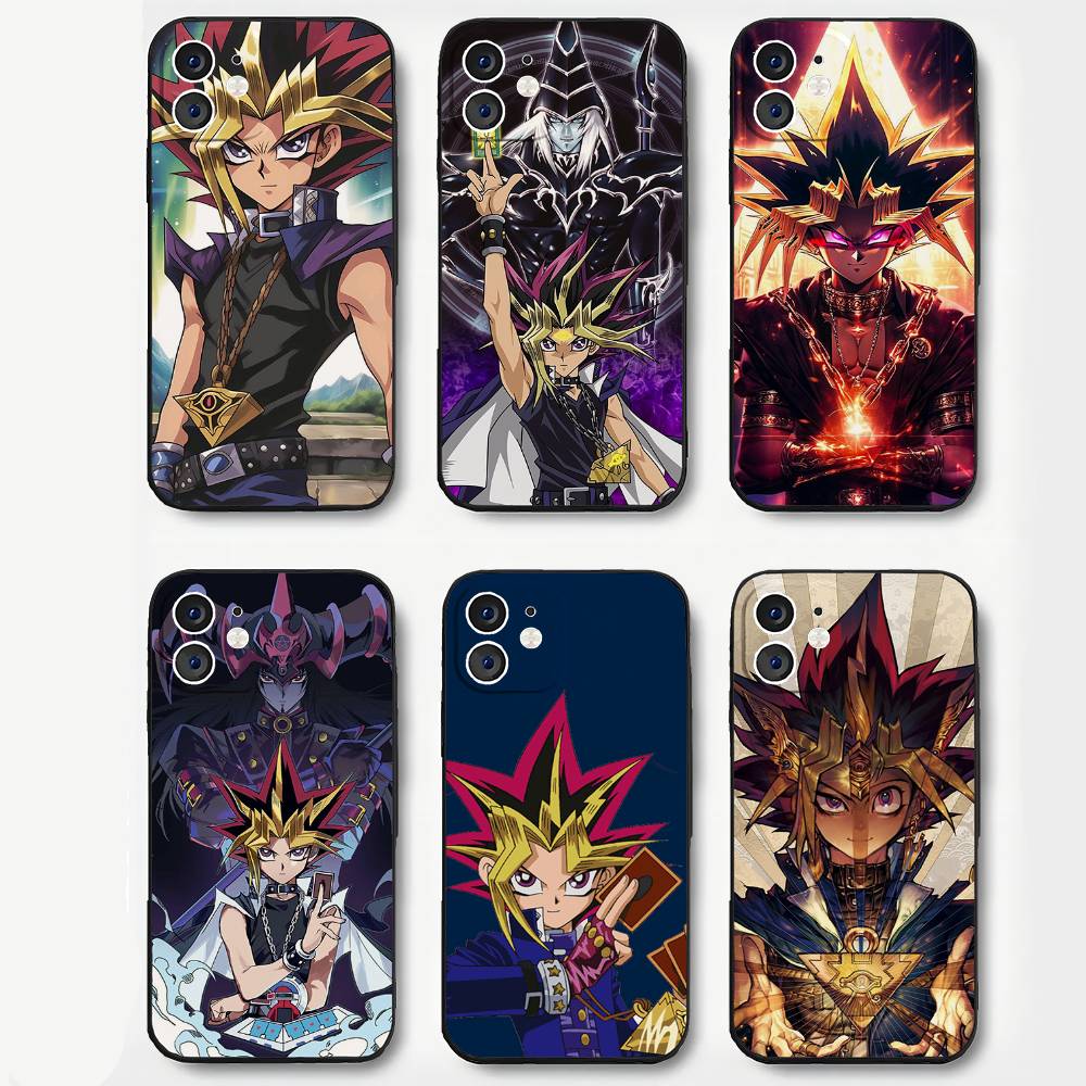 Japanese Anime Y-Yu Gi Oh Phone Case For IPhone 17 Air 16 15 14 13 Pro Max 11 12 Black Silicone Cover