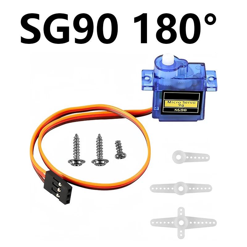 1-10PCS SG90 9G Micro Servo Servo Motor for RC Planes Robot Arm 180 ° /360 ° Fixed-Wing Control Airplane Helicopter