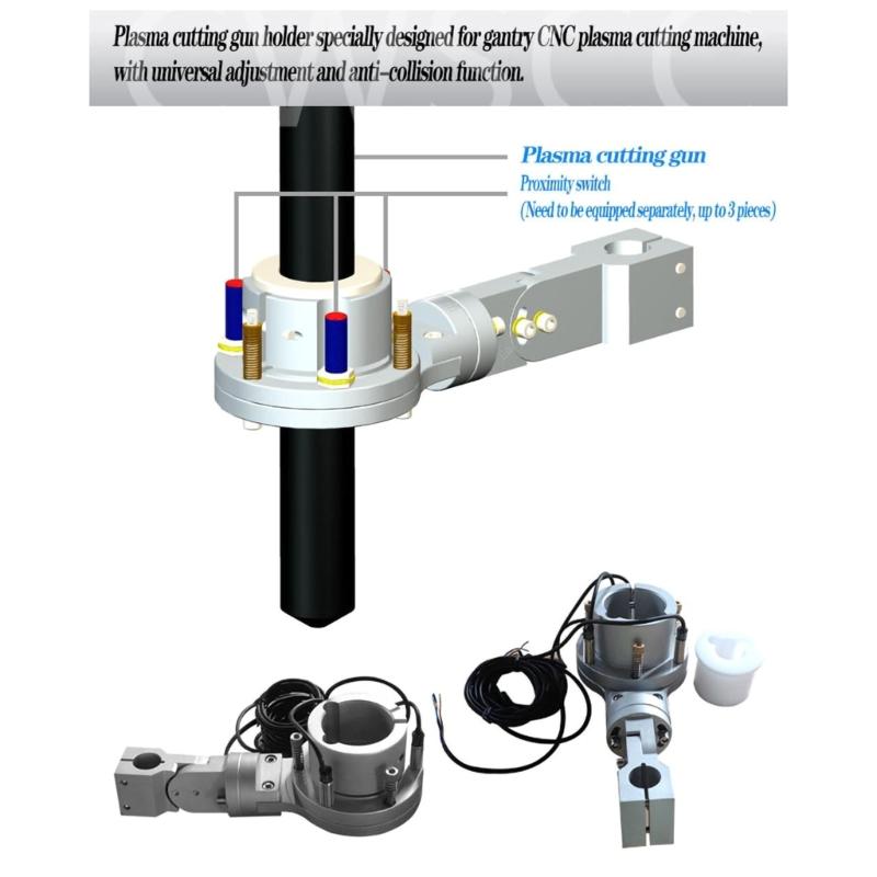 Sturdy Plasmas Torch Holders Craft Supplies Accessory for Cutting Machines Clamp with Collision Recovery Systems
