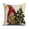 Christmas Printed Pillowcase Polyester Home Sofa Decoration Pillow Festive Atmosphere Cushion