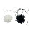 Gothic Elegant Big Lace Rose Collar Big Flower Clavicle Chain Necklace for Women Wedding Bridal Temperament Jewelry