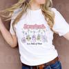 She Sells Sea Shells By The Sea Shore Print Women T Shirt Casual Short Sleeve Crew Neck Summer Beach Graphic Tees