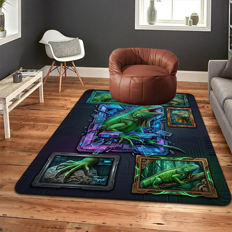 CyberIguana Breakthrough Pattern Rug Floor Mat for Living Room or Bedroom Soft and Comfortable Carpet a Gift for Birthday and Holiday.