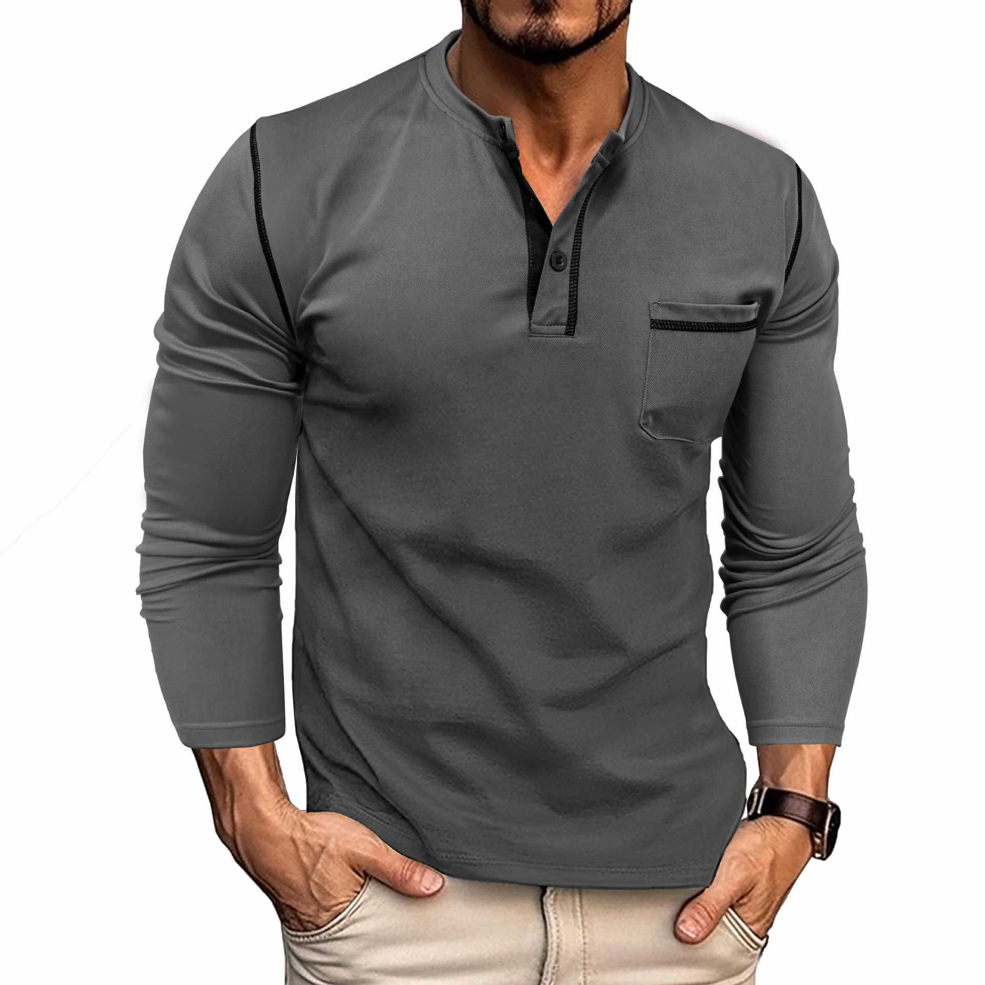 

New Casual Sports Quick-Dry Top Men s Base Shirt T-Shirt Long Sleeve Top S