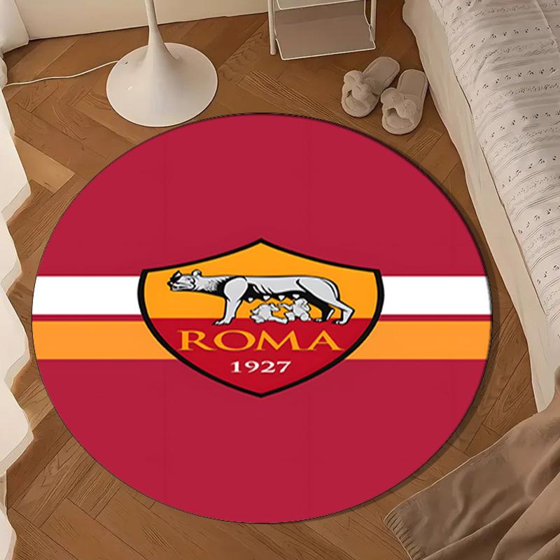 1PC rug Rome Football club Round mat Home Decor, Chair rug For livingroom,Bedroom, doormat home decor Birthday Gift Christmas Gifts