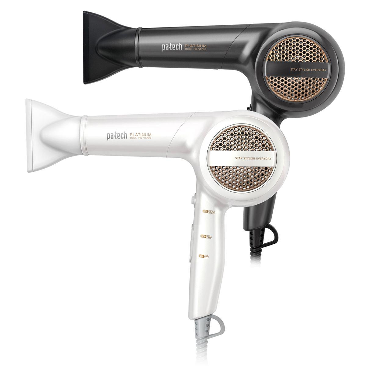 Hanil Electronics Professional BLDC Hair Dryer PD-V1700, Manufactured in South Korea Dark Silver