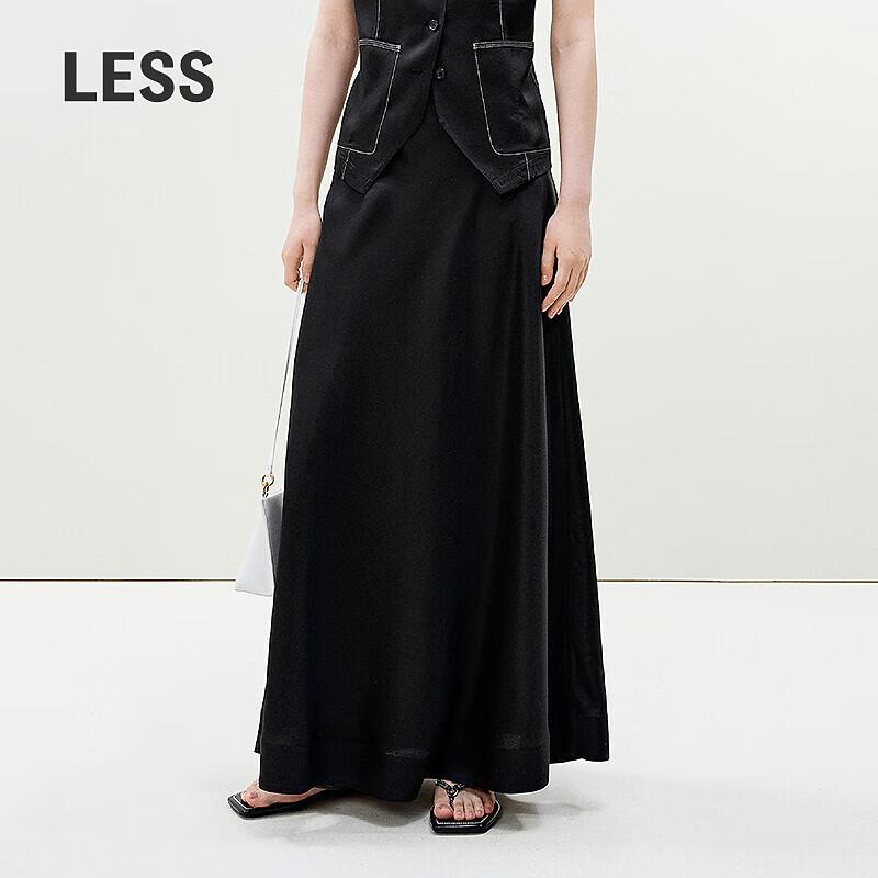 LESS A-Line Elegant Waist Skirt L