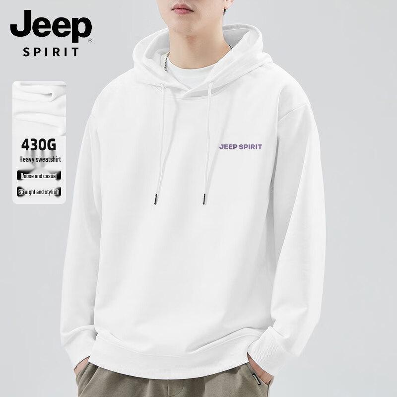 

JEEP SPIRIT Men s Hooded Casual Printed Long-Sleeve Sweatshirt 2XL