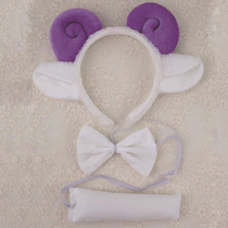 Kids Animal Costume Sheep Ears Headbands Bowtie,Tail,Tutus Glove 1/3/4/5pcs