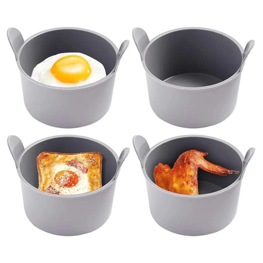 Special Silicone Baking Mold for Air Fryers Non Stick Large Pancake Box and Egg Maker Preferred for Easy Baking