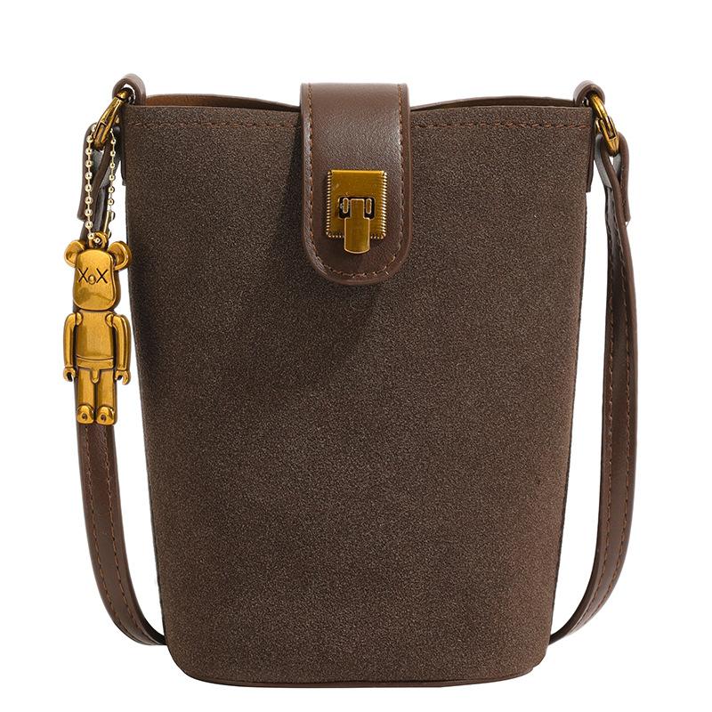 Premium Sense Bag Women's Niche Retro Bucket Bag Commuter Casual Versatile Messenger Bag