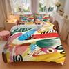 3pcs Abstract Art Print Bedding Set, Breathable and Soft, Suitable for All Seasons, Ideal for Home Use, Suitable for Bedroom Decor 21135