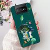For Asus Zenfone 7 ZS670KS Case I002D Popular Flower Soft Black Silicone Phone Cover For Zenfone 7 Pro ZS671KS Funda I002DD Capa