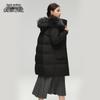 Xuezongfei Women's Mid-length Hooded Down Jacket