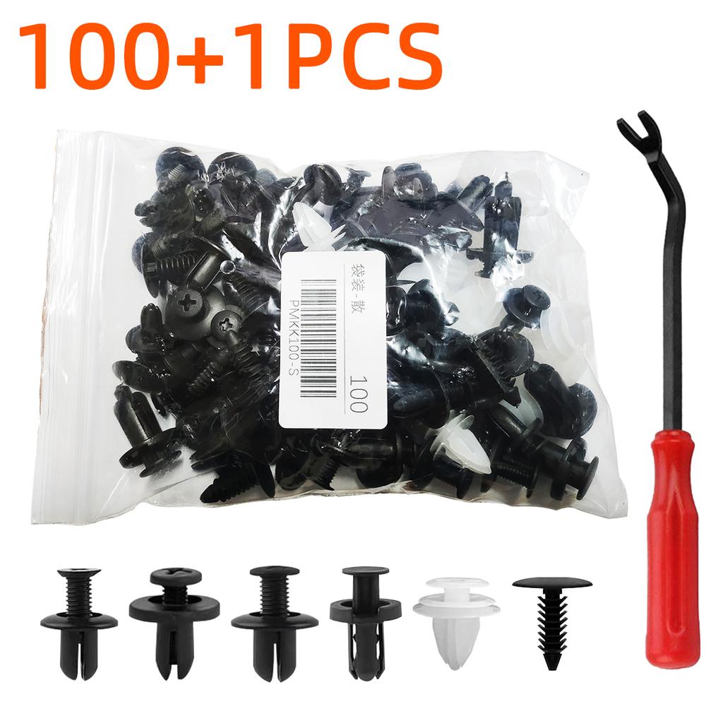 100PCS Universal Car Fivela Plástico Fixo Fivela Prendedor