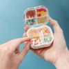 Portable Pill Box 8 Compartments Pill Case Square Pill Organizer Travel