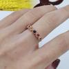Sace Gems 925 Sterling Silver 3MM Natural Tourmaline Gemstone Rings for Women Engagement Cocktail Party Fine Jewelry Gift