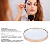 30x Magnifying Vanity Mirror Glass Non Slip Waterproofing Suction Cup 8.8cm Magnified Makeup Mirror for Home Travel