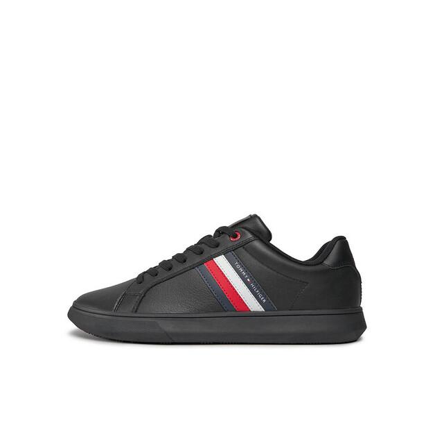 Мужские кроссовки Tommy Hilfiger Essential кожа cupsole fm0fm04921 чёрные