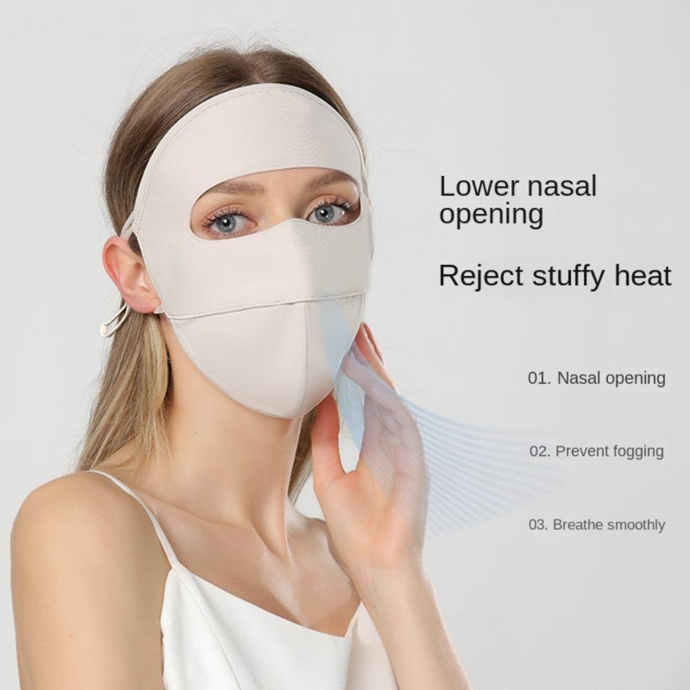 

Face Mask Ice Silk Mask Sunscreen Face Scarf Face Cover Thin Face Gini Mask Outdoor