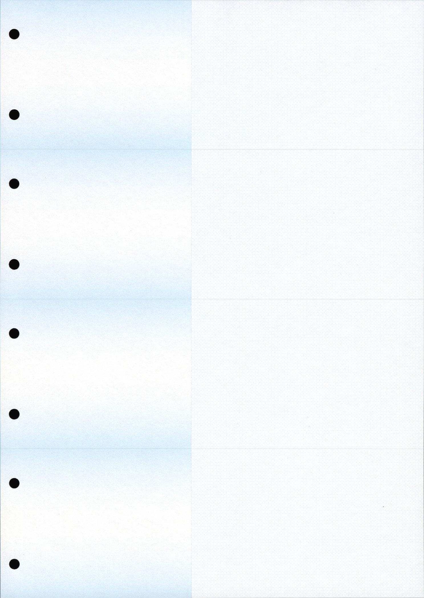 

Receipt paper A4 4 sides with copy blue 500 sheets (with hole)