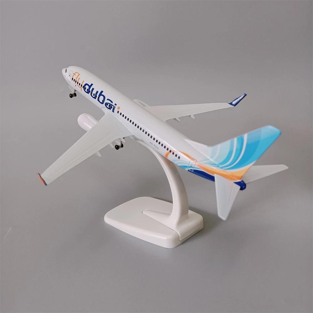 20cm Alloy Metal Air Fly Dubai Airlines B737 Diecast Airplane Model Dubai 737 Airways Plane Model Aircraft w Wheels Bedroom Deco