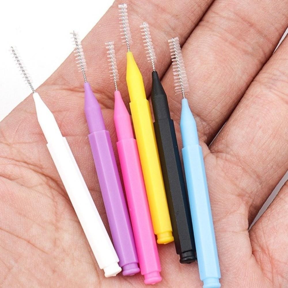 10 pieces/set Disposable Shower Head Cleaning Brush Portable Soft Bristle Gap Brush Bendable Shower Head Cleaner Household