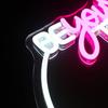Wunderschönes Spiegel Neon Schild, Neon Schild für Wanddekoration, Rosa und Weißes Neon Licht Schild für Zuhause, USB-Anschluss LED Neon Schilder für Mädchenzimmer Dekoration