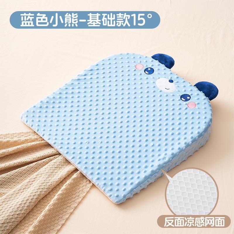 Newborn Baby Anti-Spit-Up Slope Pillow, Baby Anti-Overflow Milk Choking Slope Pillow, Side-Lying Feeding Pillow, Nursing Pillow