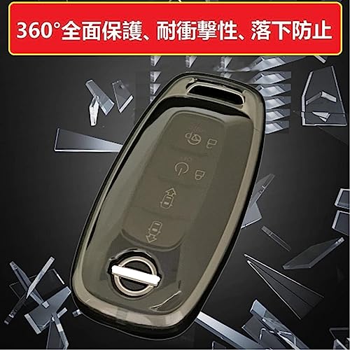 [ZANEKO] New Serena C28 X-Trail Key Case Compatible with Nissan Aria Key Cover Sakura Smart Key Case (Black)