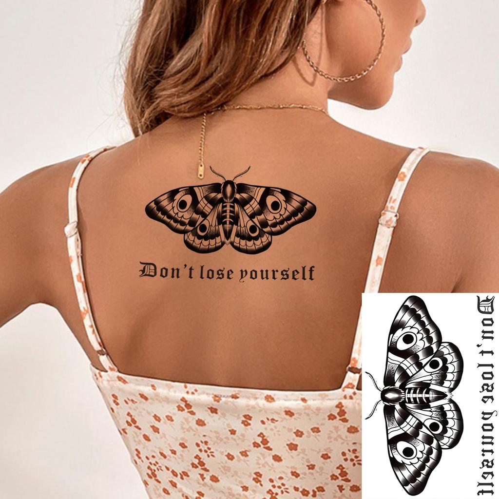 1 Sheet Ship Anchor Crescent Totem Rose Temporary Tattoos For Adult Hands Neck, Fake Tattoo Sticker Long Lasting Realistic Tatoo