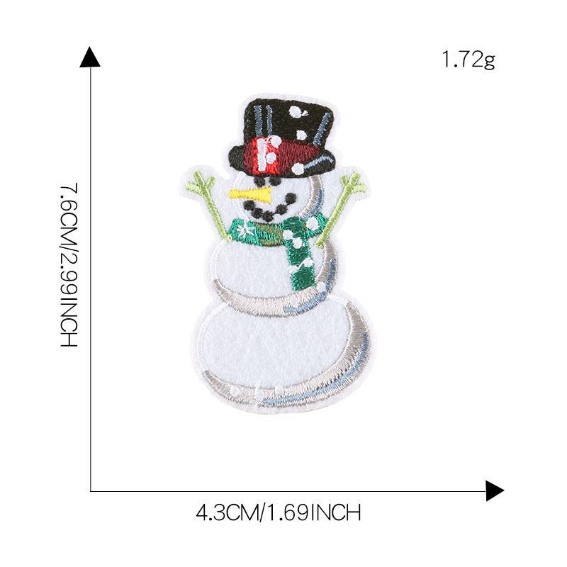 Dooku Embroidered Santa Claus & Tree Patch with Sequins - Clothing Accessory