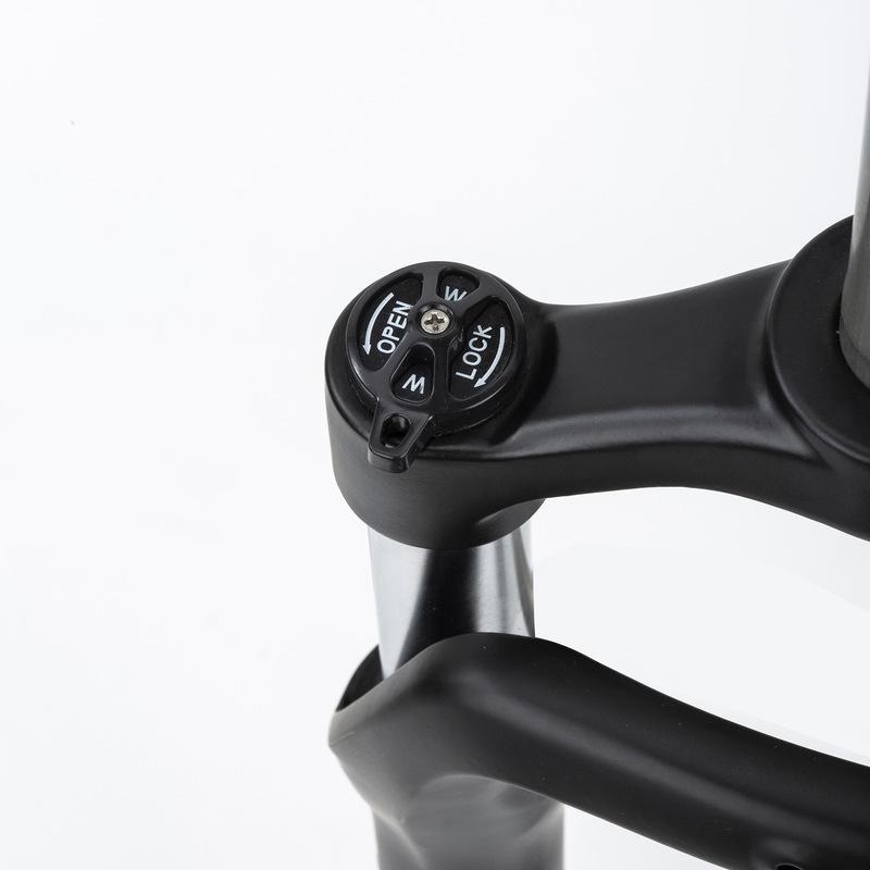 Fat Bike Spring Fork, 20-26", 105mm Travel, 4.0" Tire, Adjustable Spring, Mechanical Lock, 32mm, Disc Brake