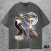 Three Brown Pelican Moon Shirt, Vintage Pelican Galaxy Tee, Retro Cosmic Water Bird Graphic Top, Birder Gift, Space Animal Streetwear