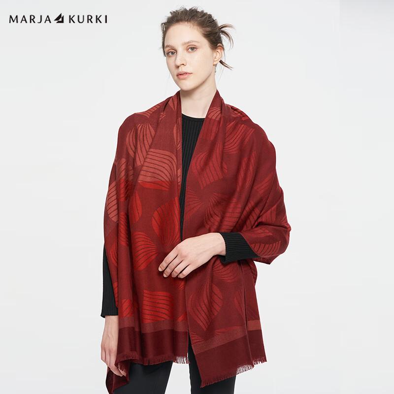 MARJA KURKI Women s Jacquard Wool Shawl Scarf