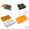 4 Holes/8 Holes Dental Veneer Storage Box Teeth Patch Shading Light Storage Case Denture Retainer Molar Boxes